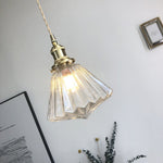 Küchenpendelleuchten aus Messing und Glas