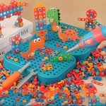 Baukästen für Kinder mit Spielzeugbohrer – Tragbare Konstruktionstasche