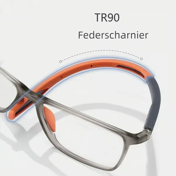 Herrenbrille | Blaulichtfilterbrille | Ultraleichter Titanrahmen