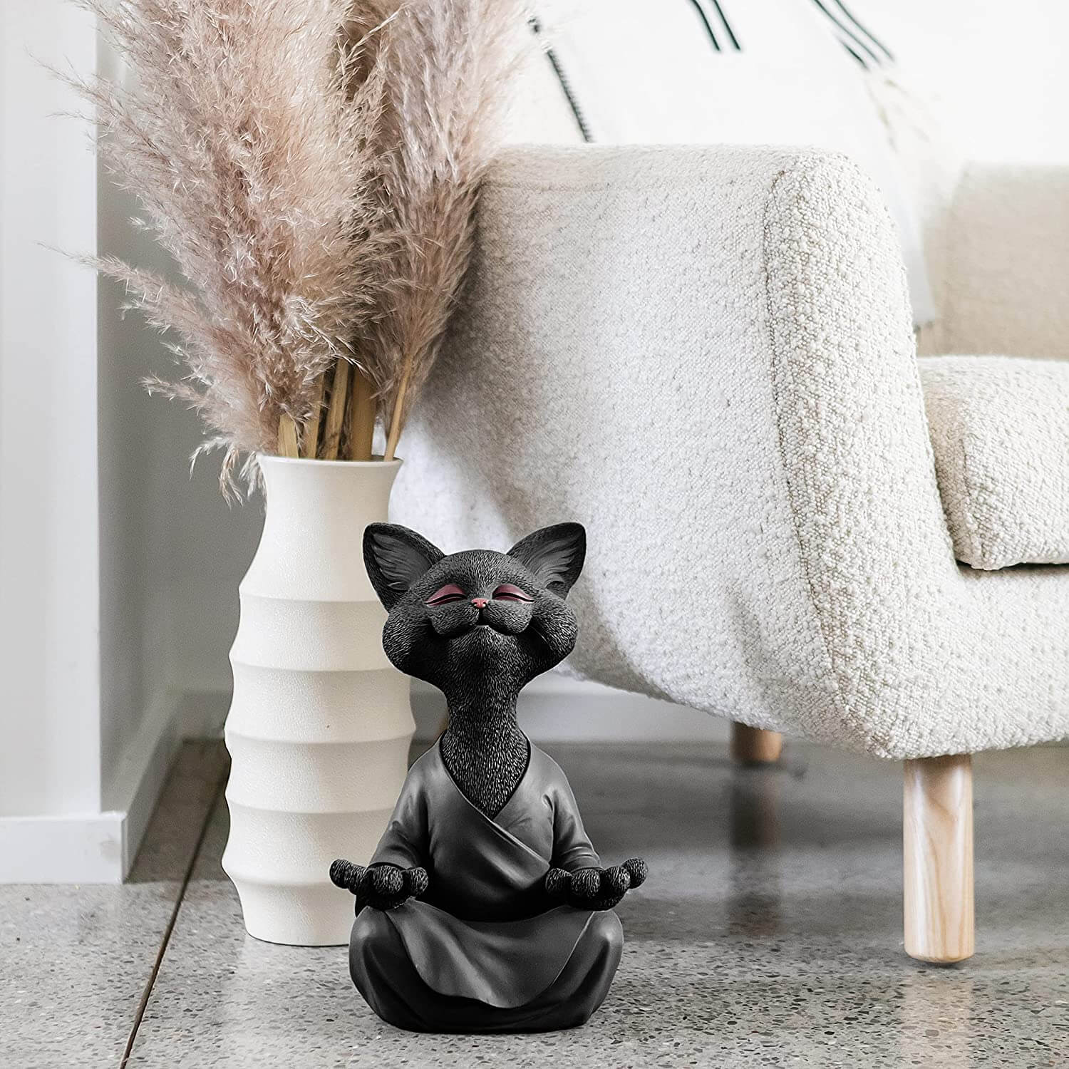 Buddha Katze Statue
