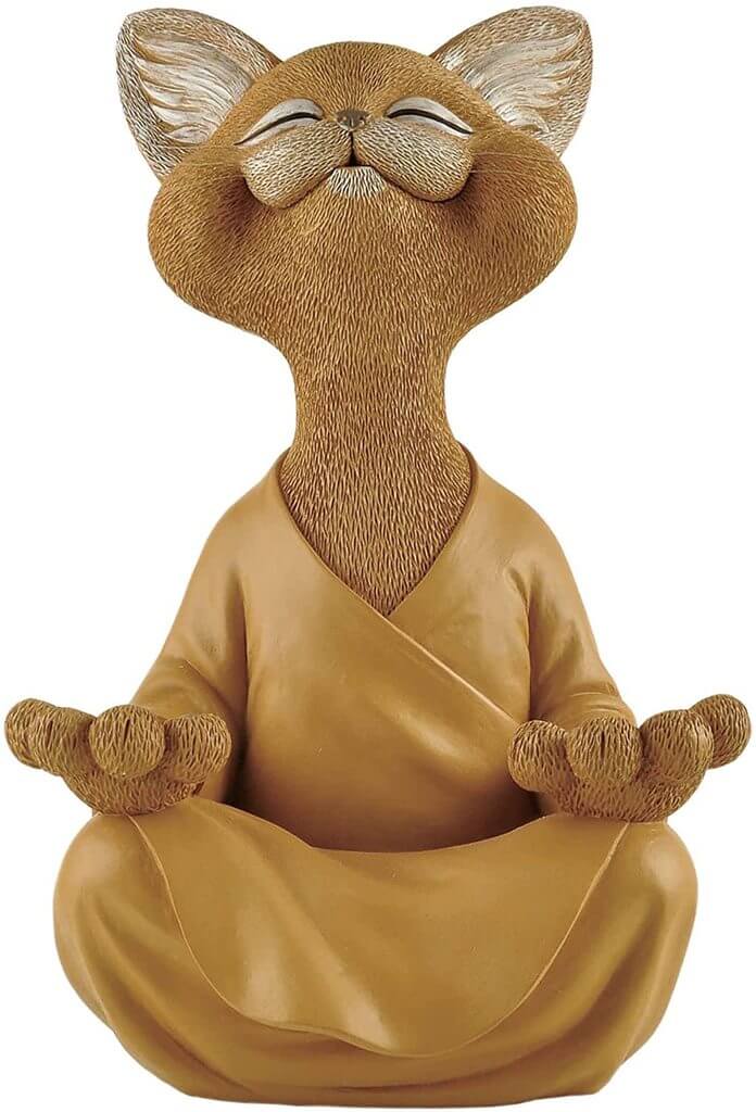 Buddha Katze Statue