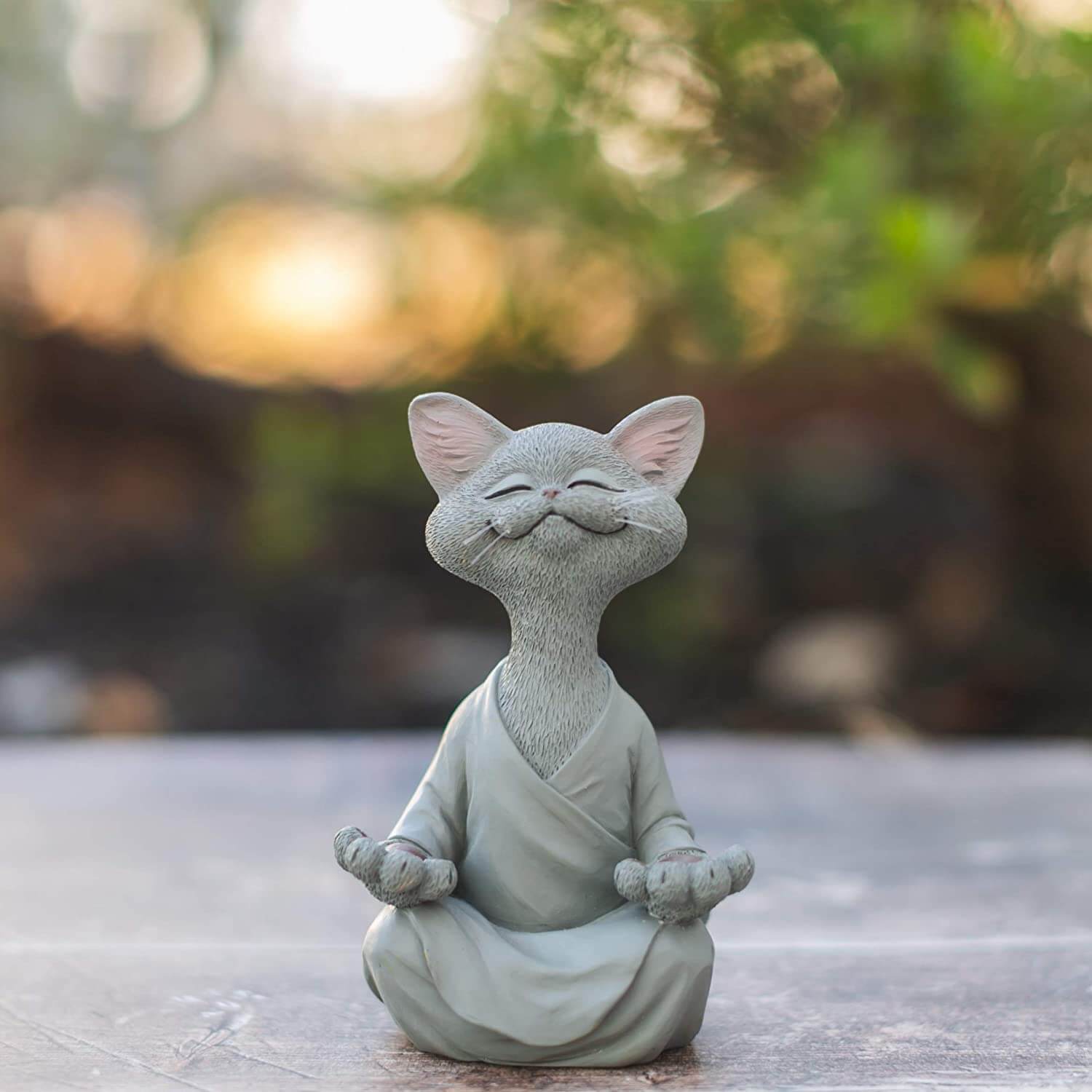 Buddha Katze Statue
