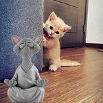 Buddha Katze Statue