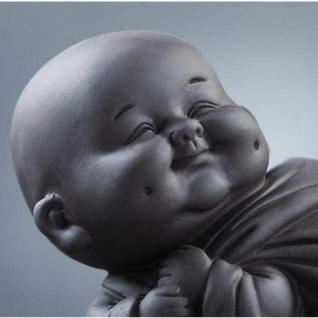 Meditationsfigur-Blumentopf ZenStyle