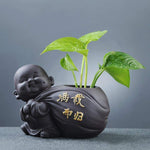 Meditationsfigur-Blumentopf ZenStyle