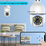 Intelligente 360° Überwachungskamera mit HD 1080P und Lichtquelle