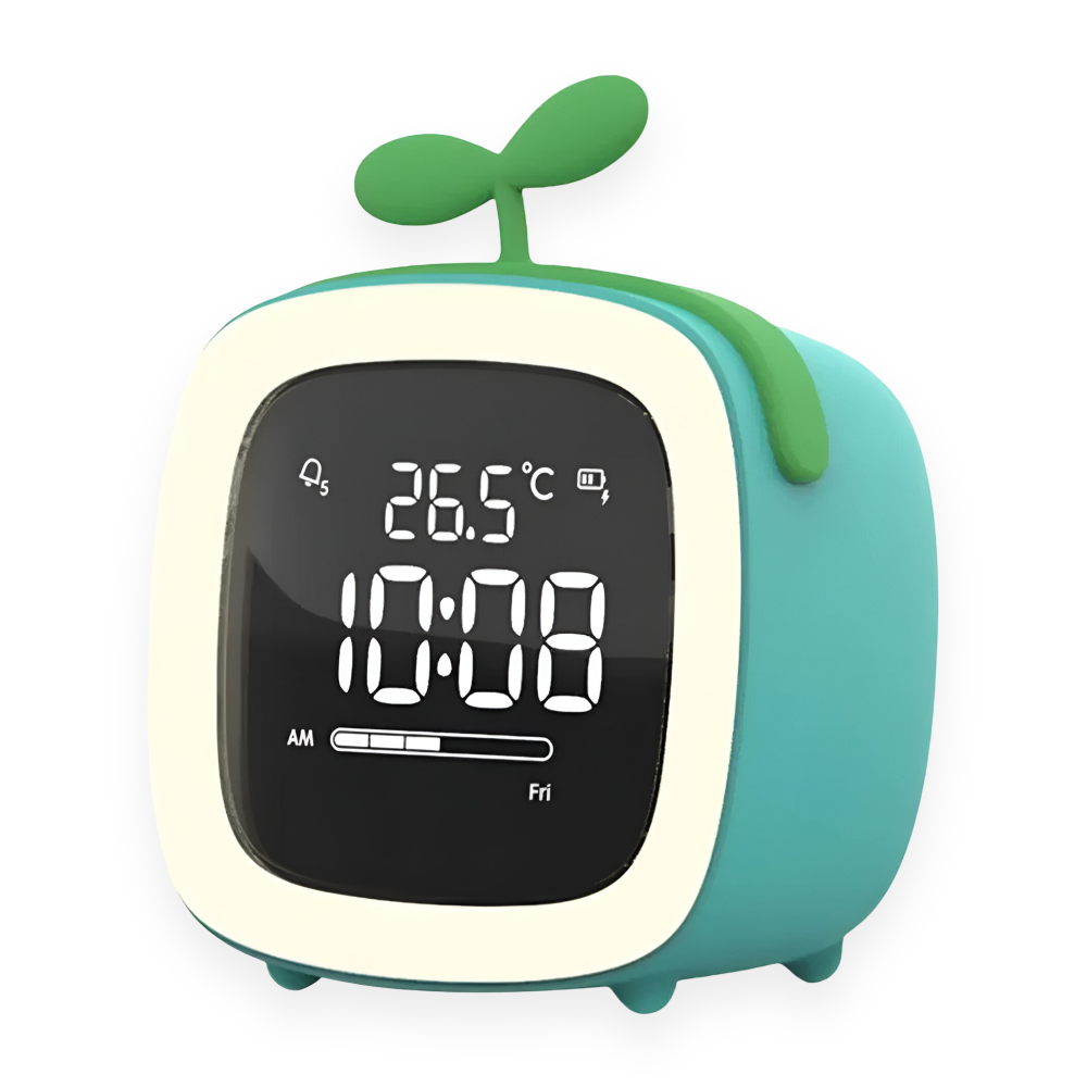 Cozy Alarm Clock with LED Night Light – Digital Display and Timer for Kids