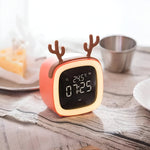 Cozy Alarm Clock with LED Night Light – Digital Display and Timer for Kids