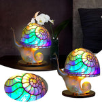 Fantasievolle Tischlampe aus Kunstglas für stimmungsvolle Akzente