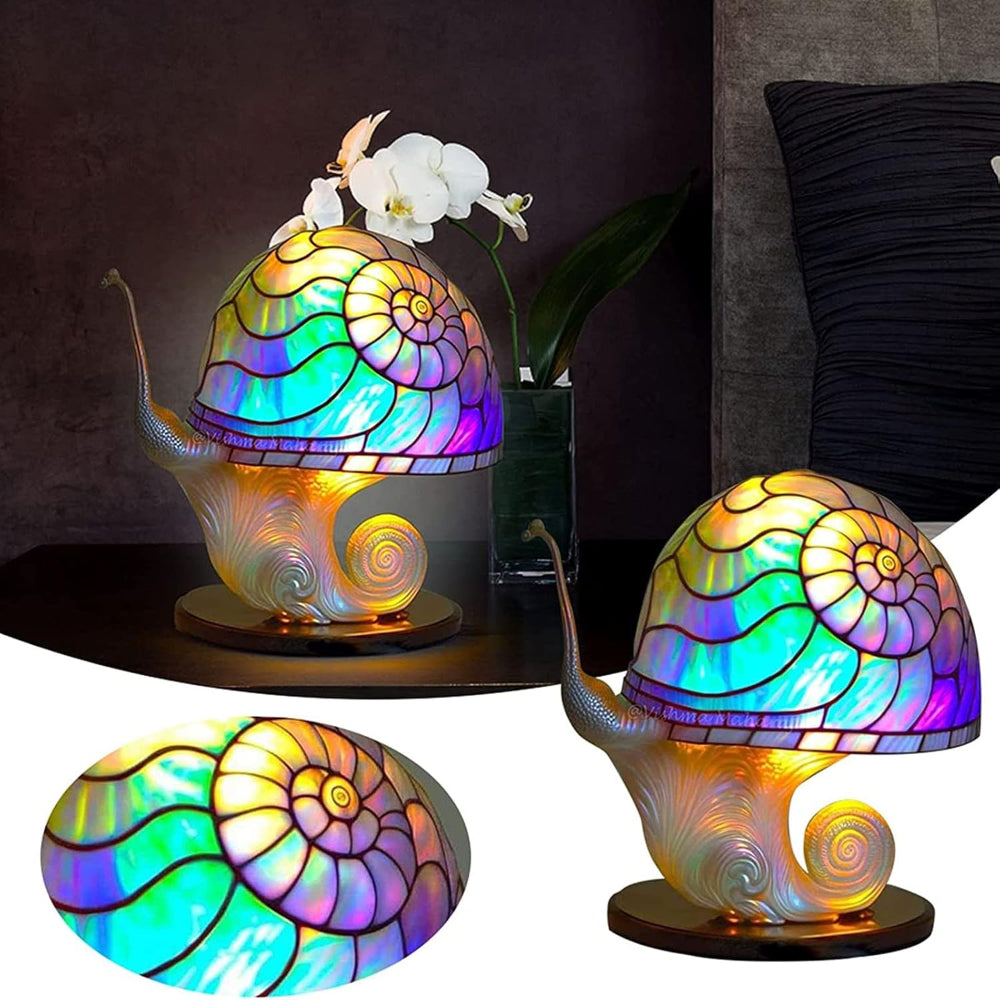 Fantasievolle Tischlampe aus Kunstglas für stimmungsvolle Akzente