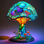 Fantasievolle Tischlampe aus Kunstglas für stimmungsvolle Akzente