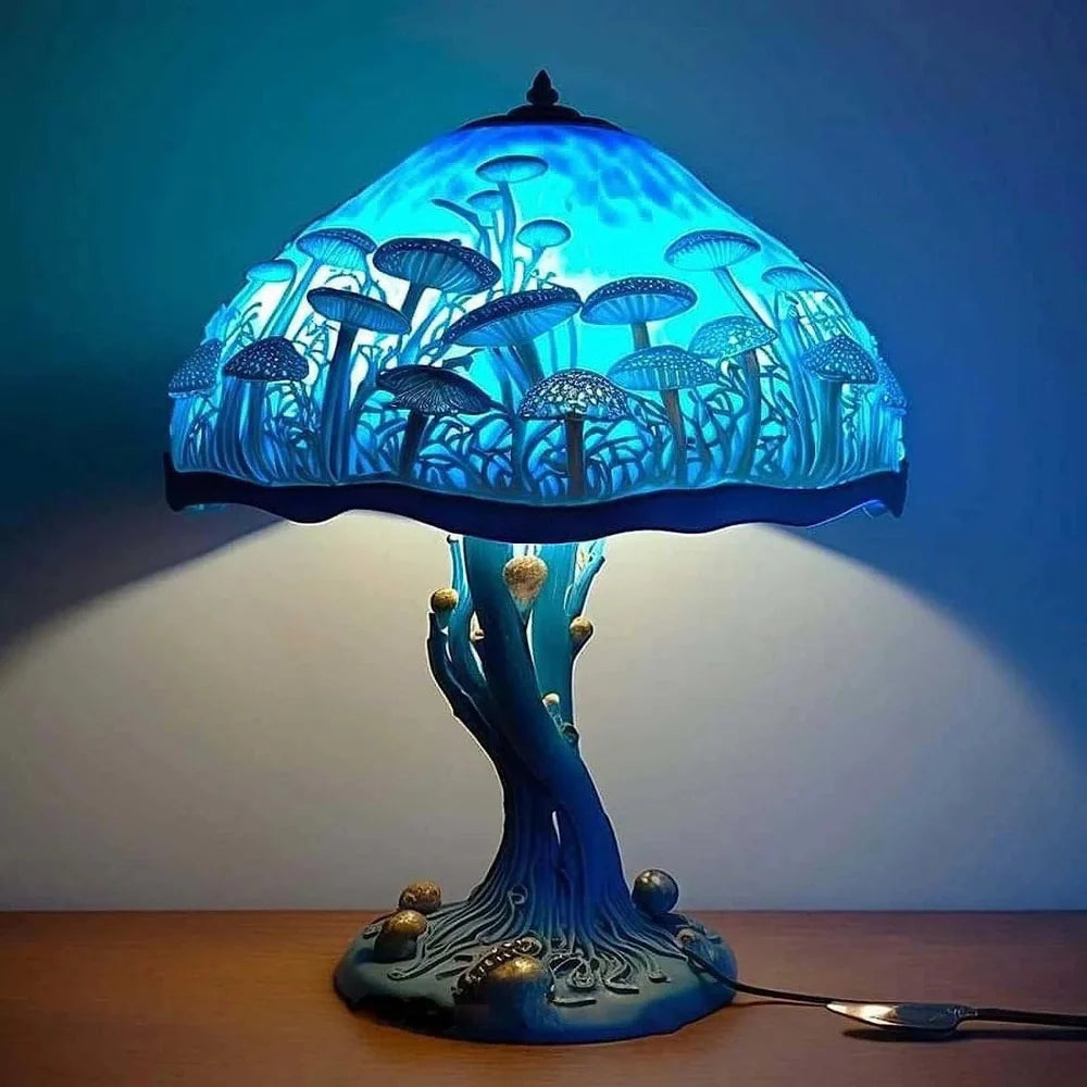 Fantasievolle Tischlampe aus Kunstglas für stimmungsvolle Akzente