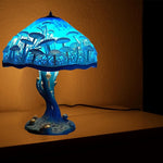 Fantasievolle Tischlampe aus Kunstglas für stimmungsvolle Akzente