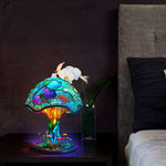 Fantasievolle Tischlampe aus Kunstglas für stimmungsvolle Akzente