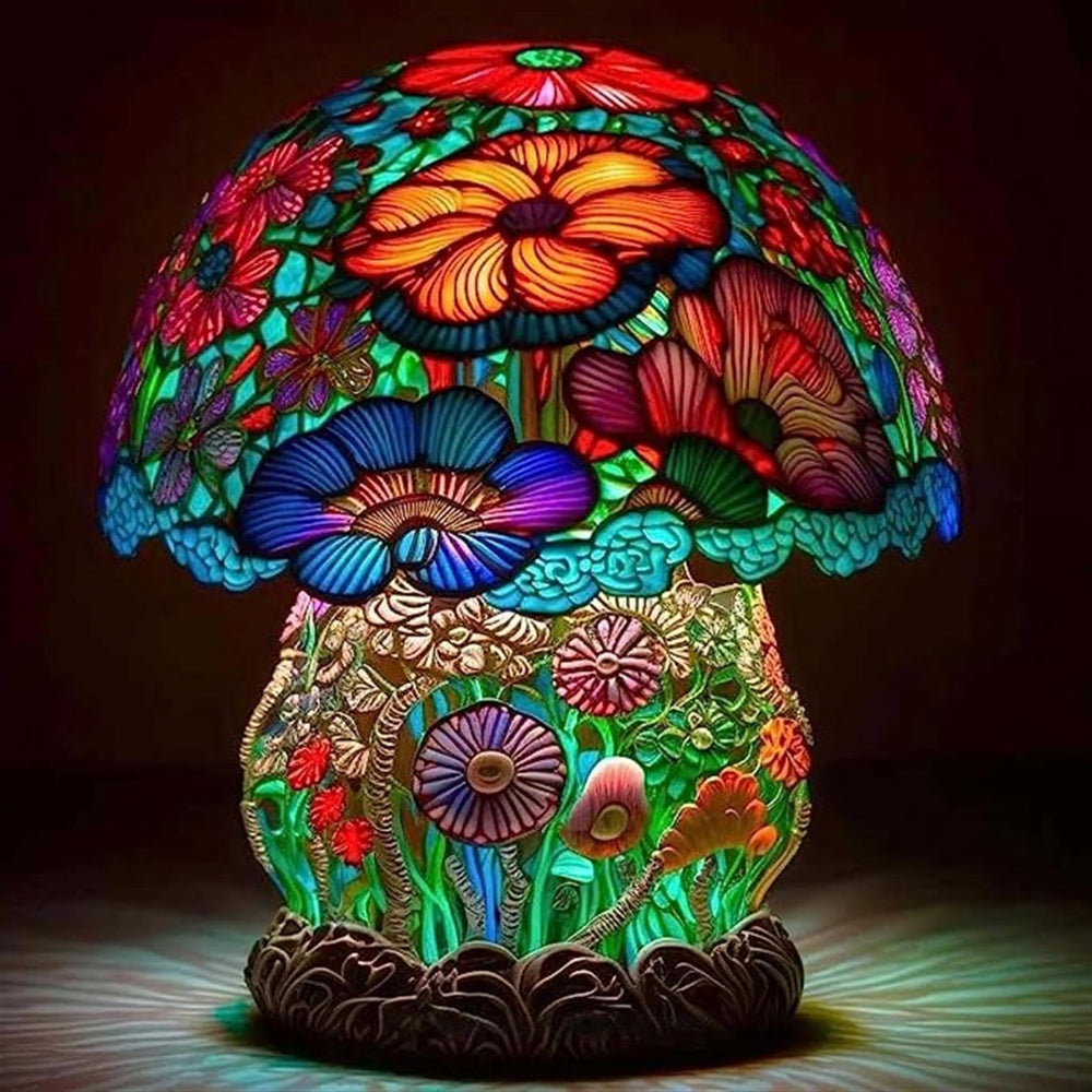 Fantasievolle Tischlampe aus Kunstglas für stimmungsvolle Akzente