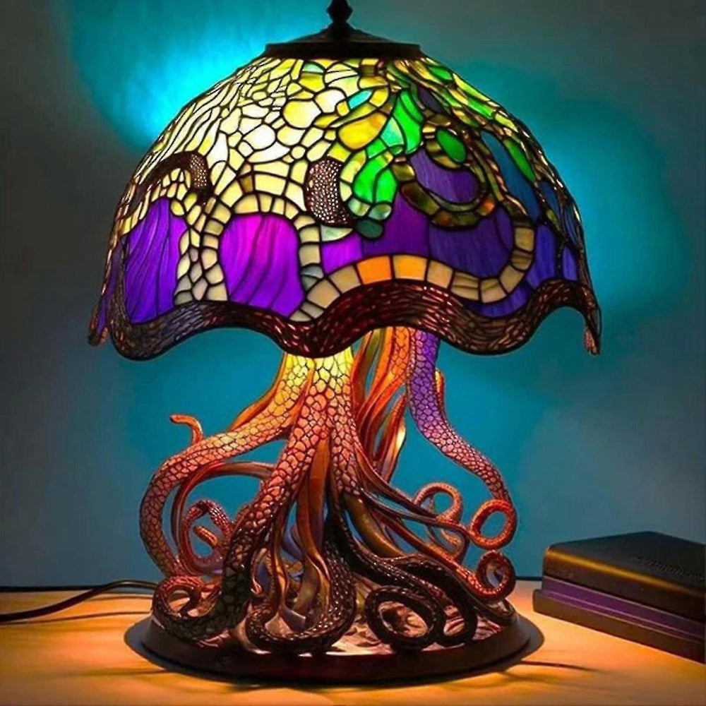 Fantasievolle Tischlampe aus Kunstglas für stimmungsvolle Akzente