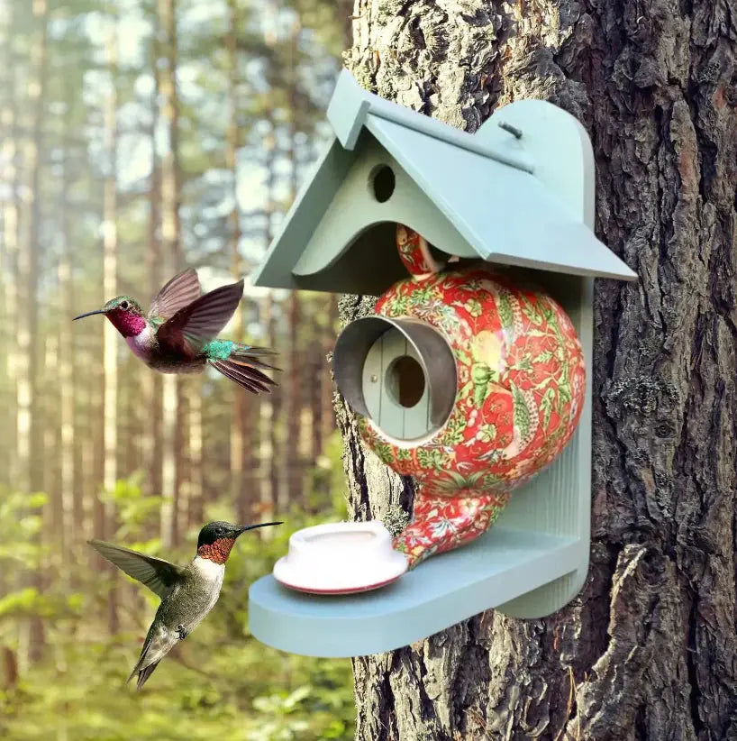 Kreative Vogelhaus-Tee-Set für Ihren Garten