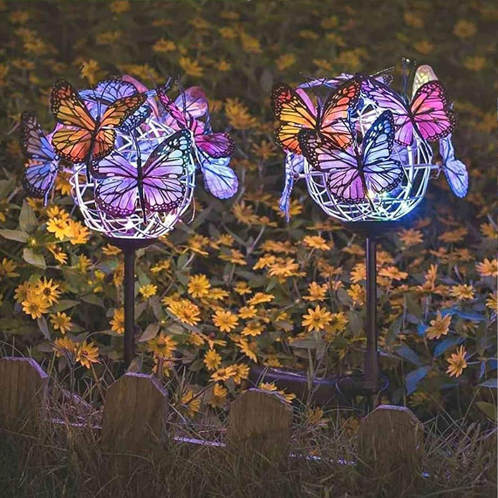 Schmetterlingsstecklichter | Verleihen Sie Ihrem Garten einen zauberhaften Glanz