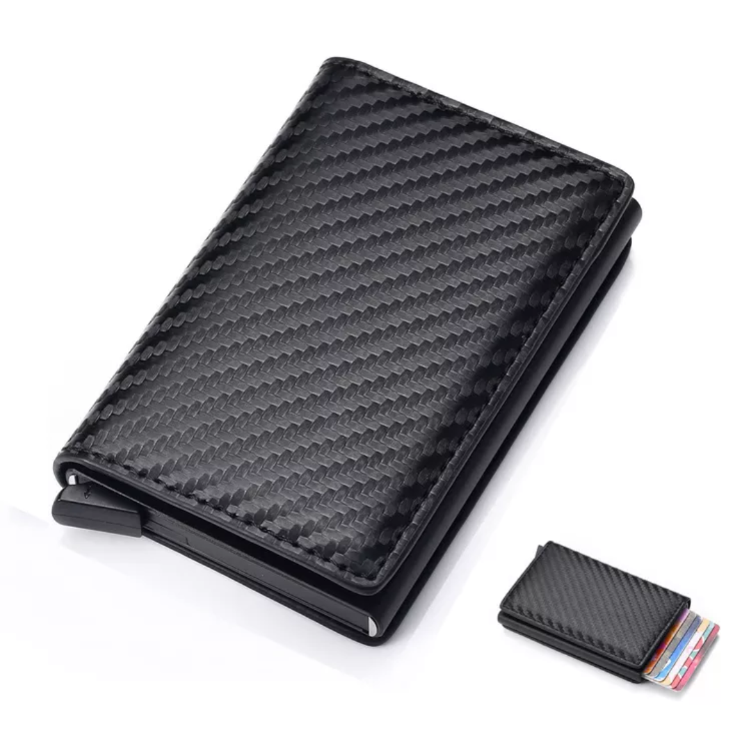 Eleganter Aluminium Kartenhalter mit Geldclip – RFID-Schutz