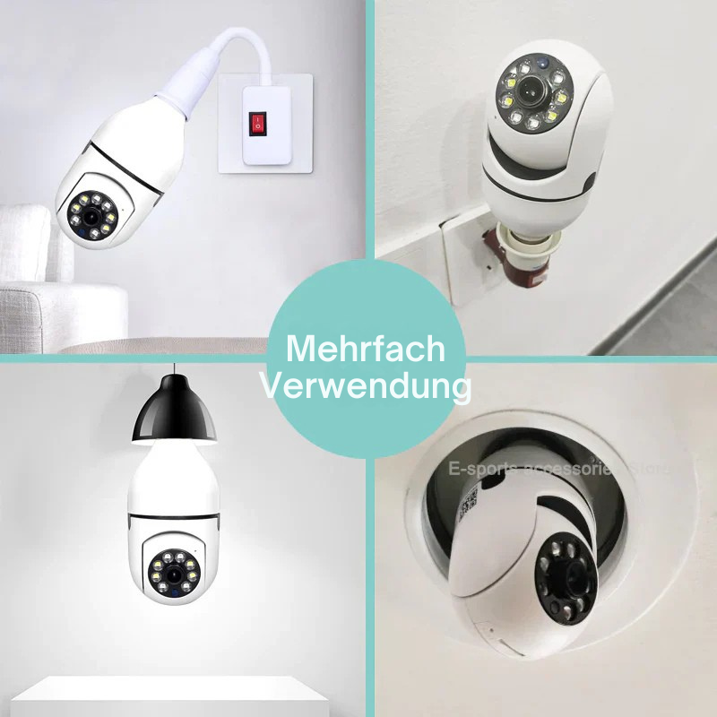 Sicherheitskamera mit 360° Rundumblick und HD Nachtsicht