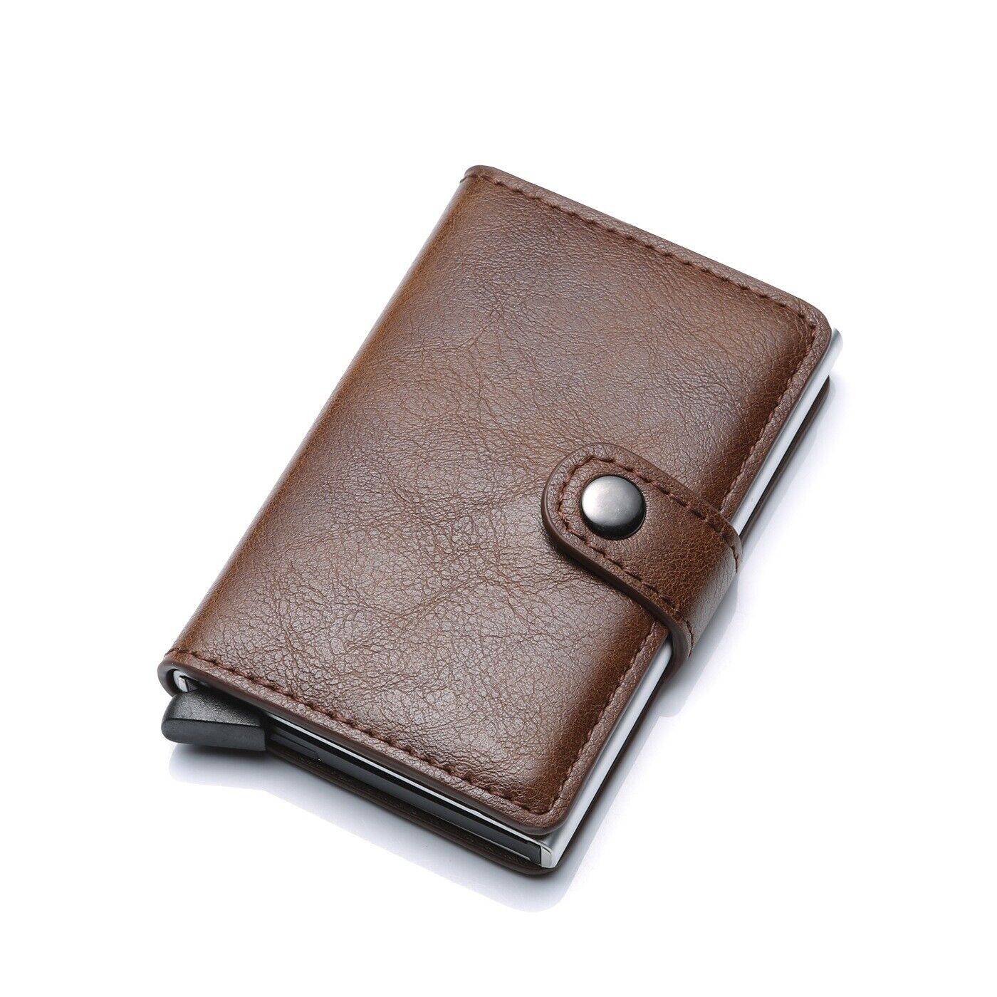 Eleganter Aluminium Kartenhalter mit Geldclip – RFID-Schutz