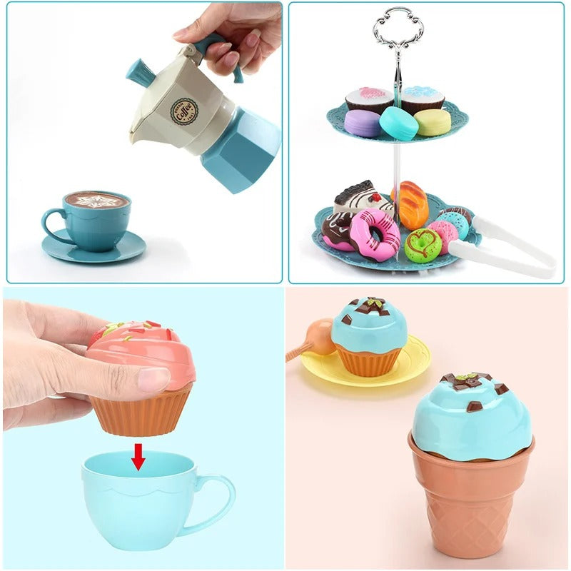 Café Set - Junges Barista- und Bäckerlebnis - Spielset für Café & Bäckerei