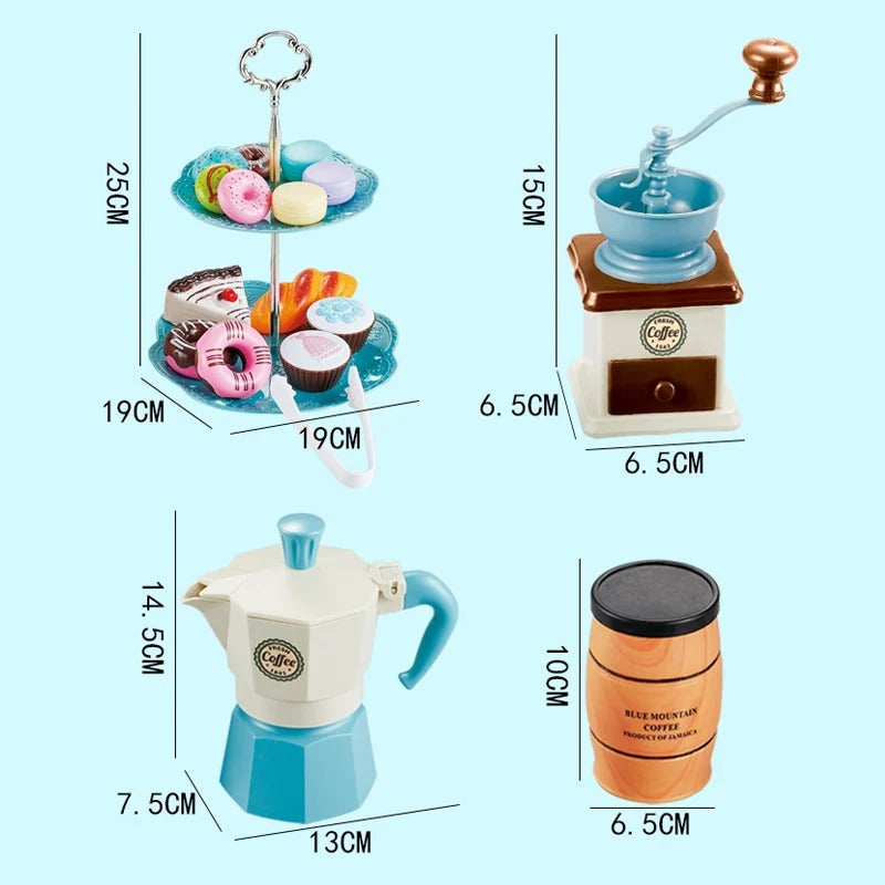 Café Set - Junges Barista- und Bäckerlebnis - Spielset für Café & Bäckerei
