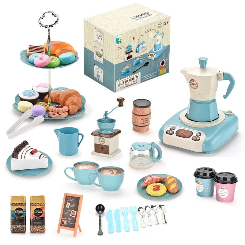 Café Set - Junges Barista- und Bäckerlebnis - Spielset für Café & Bäckerei