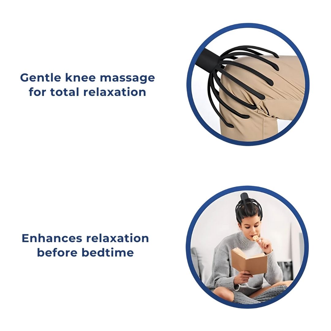 Intelligenter elektrischer Kopfmassagegerät mit 360° Vibration – Stressabbau und Schlafverbesserung