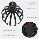 Intelligenter elektrischer Kopfmassagegerät mit 360° Vibration – Stressabbau und Schlafverbesserung
