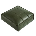 Eleganter Sitzpouf aus Kunstleder mit modernem Gitterdesign