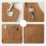 Praktische Arbeits-Schürze mit Kreuzgurten und Taschen