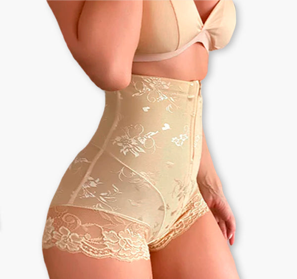Stylish slim-fit shorts with body-shaping effect