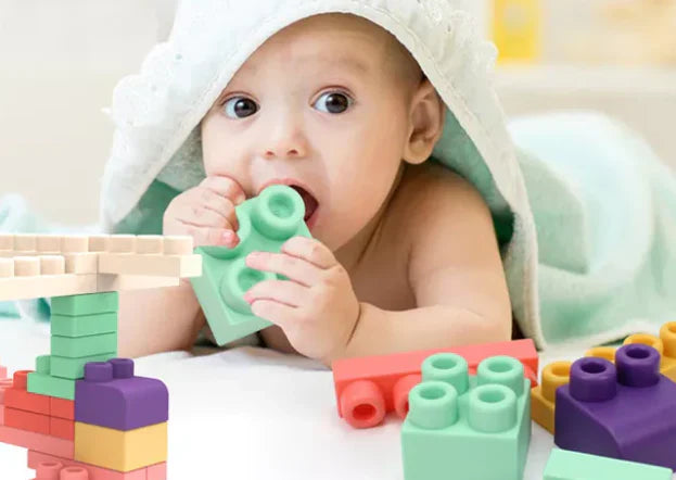 Bunte, weiche Bausteine für kreatives Spielen von Kindern