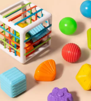 Lern- und Sortierwürfel für Kinder