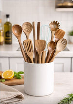 Nachhaltiges Holzbesteckset mit 10 Teilen von NaturLuxe