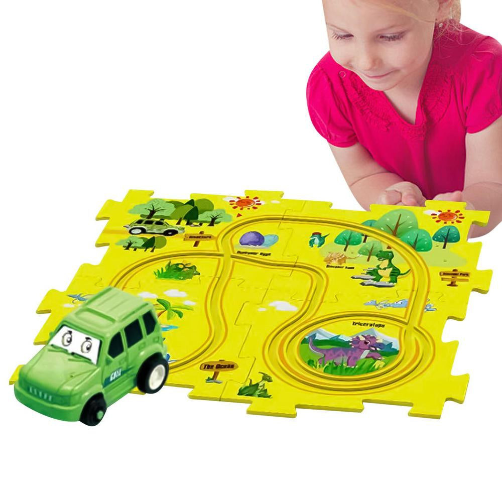 Autobahn-Set - Bauen und Spielen - Spielzeugzug