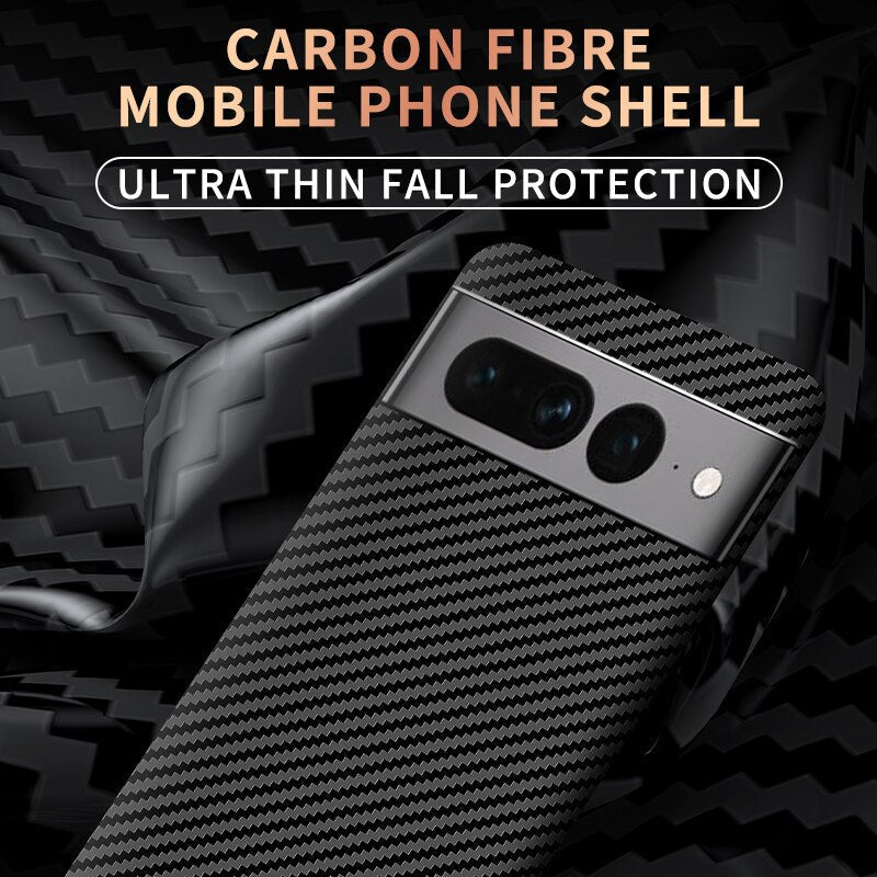 Ultralight Carbon Fiber Phone Case for Google Pixel 7 and 8