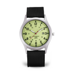 Elegante Armbanduhr im Militärstil