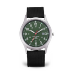 Elegante Armbanduhr im Militärstil