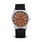 Elegante Armbanduhr im Militärstil