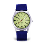 Elegante Armbanduhr im Militärstil