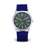 Elegante Armbanduhr im Militärstil