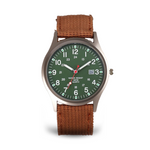 Elegante Armbanduhr im Militärstil