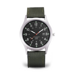 Elegante Armbanduhr im Militärstil