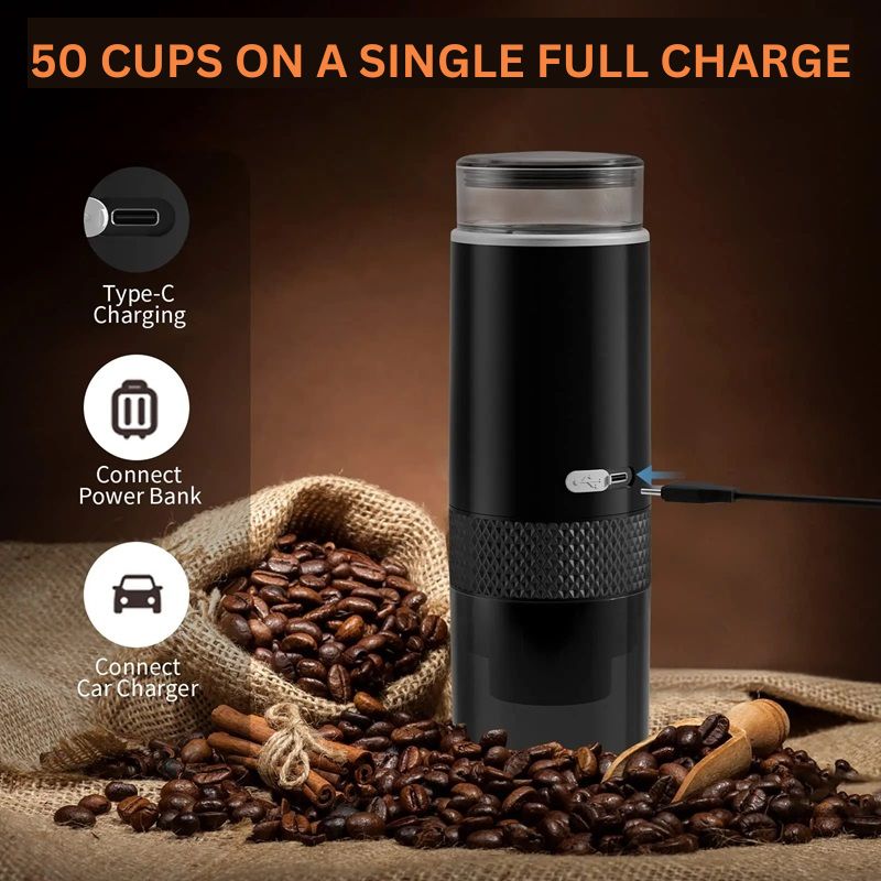 Tragbare 2-in-1 Kaffeemaschine für unterwegs