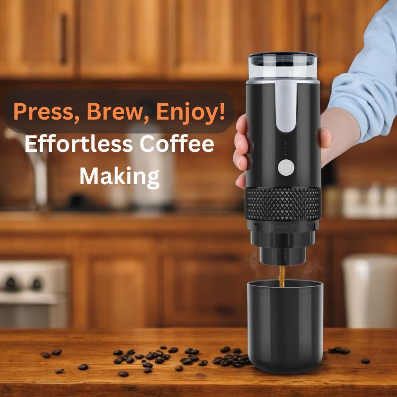 Tragbare 2-in-1 Kaffeemaschine für unterwegs