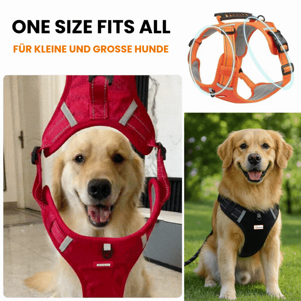 Sicheres und bequemes Hundegeschirr für entspannte Spaziergänge