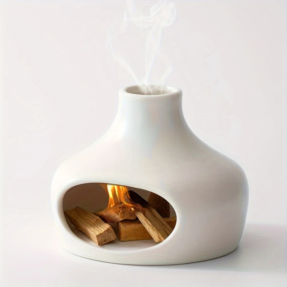 Elegant Mini Fireplace for Meditation and Home Decor