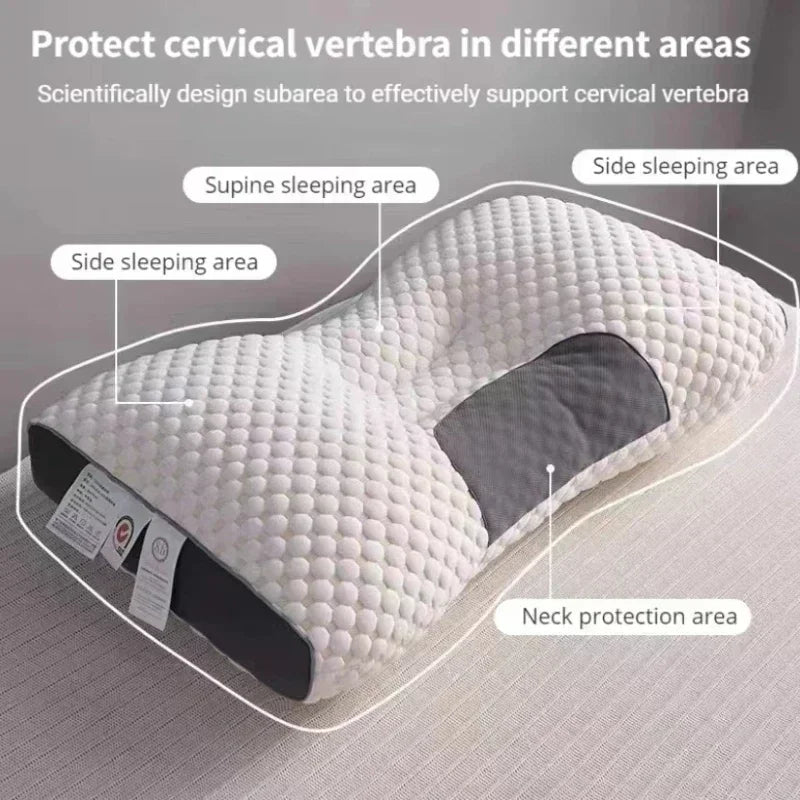 SoyaComfort Ergonomisches Kissen – Orthopädisches Nacken- und Schulterkissen mit Massagefunktion